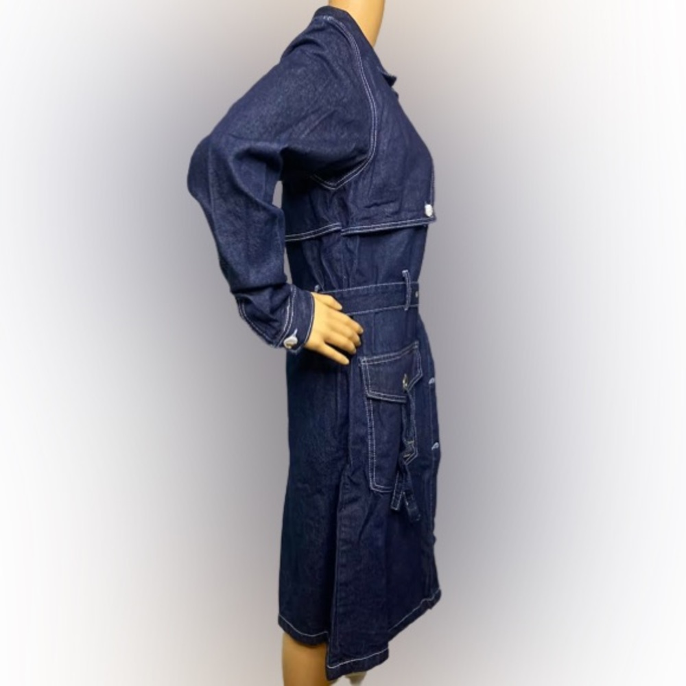American Bazi Denim Trench Coat Women's - Picture 3 of 8